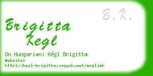 brigitta kegl business card